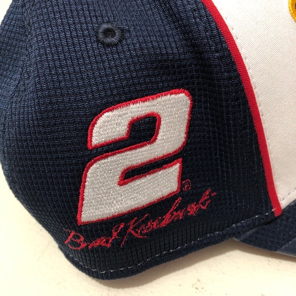 Brad Keselowski #2 Snapback Hat Cap Lite NASCAR Salutes Red White Blue New Era - Picture 2 of 6